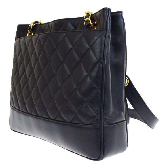 Auth Chanel CC Quilted Chain Tote Bag #N9190H03O - Picture 3 of 8